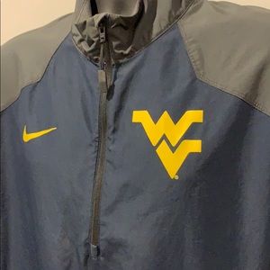 West Virginia dry fit a quarter zip